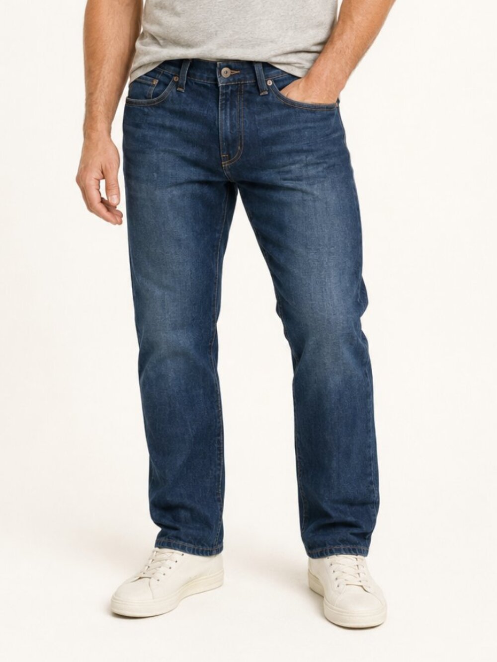 Lucky Brand 221 Original Straight Jeans 100% Cotton Medium Wash